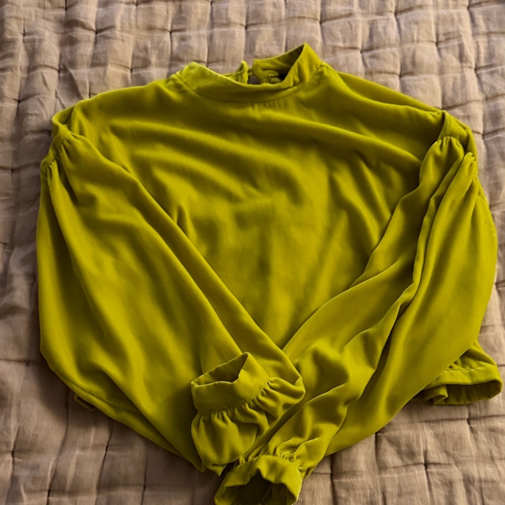 Topshop Velvet Blouse